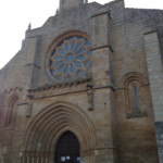 Castrojeriz Iglesia Santa Maria with a beautiful rose window